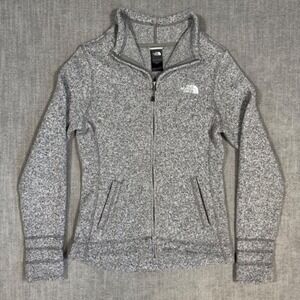 The North Face XS Fleece Jacket Gray Full Zip High Loft Cozy